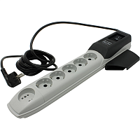 ZIS Pilot Pro 3M Surge protector Pilot PRO GP 6 outlets (5 euro + 1 without ground) 10A / 2.2kVt, 3m, automatic circuit-breaker